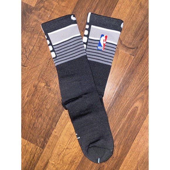 Nike Elite Quick Crew NBA San‎ Antonio Spurs Socks Men's Size Large SX5454-100 - Picture 4 of 4